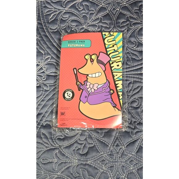 Futurama Slurm Koozie 2 Pack Loot Crate Exclusive Beer/Soda Can Coolers NIP 2017 - Picture 2 of 3